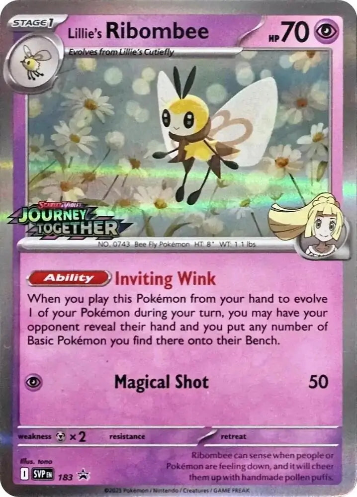 Scarlet & Violet Promo Lillie's Ribombee #183 Prerelease